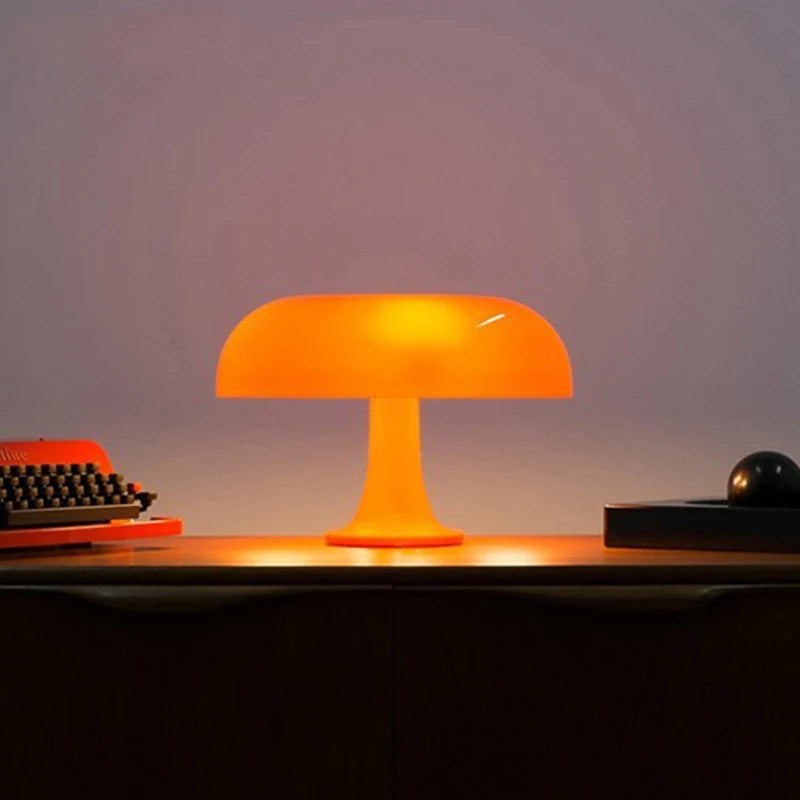 Lampe à poser designer à tête champignon