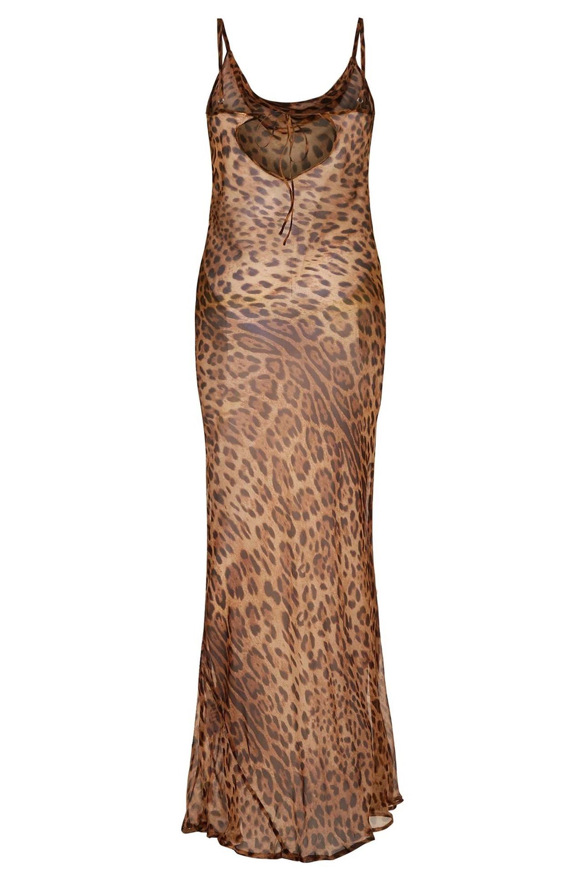 Robe longue léopard "Marisa"