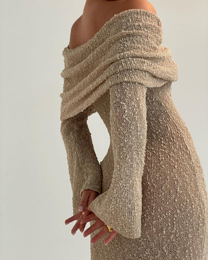 Robe longue bardot "Eva"