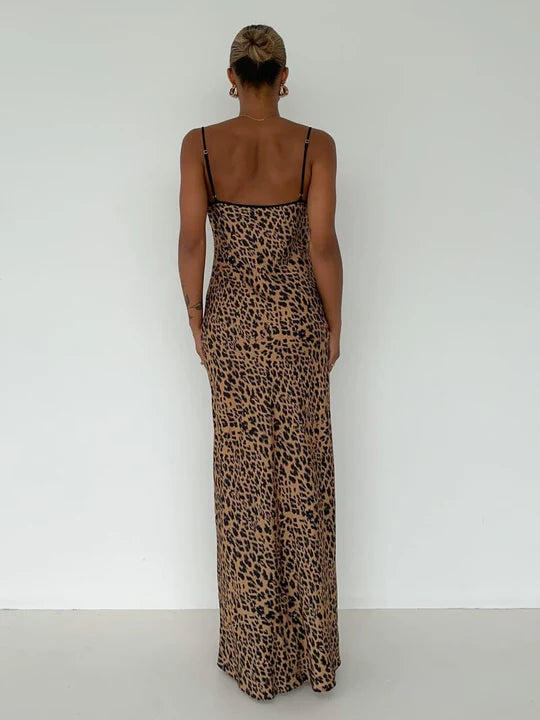 Robe leopard "Carène"