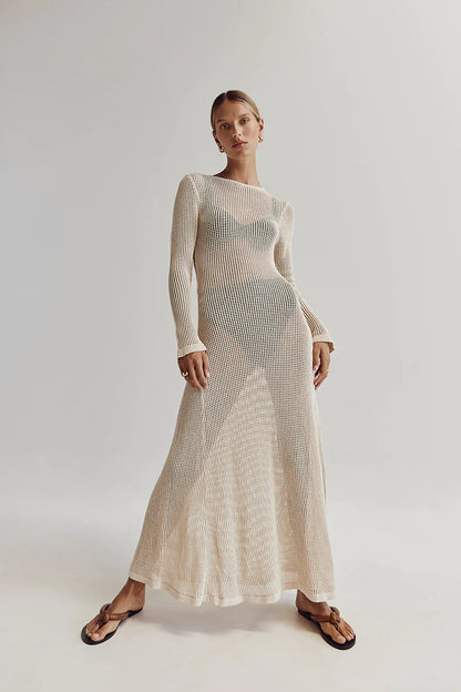 Robe longue maille "Elena" 2 coloris